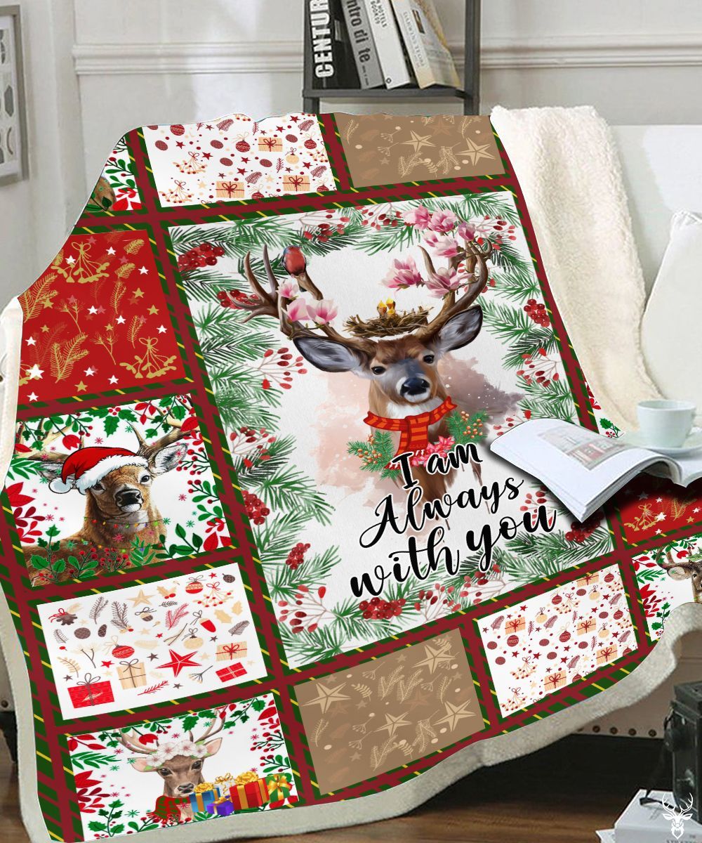 TDT072010F01BA DEER CHRISTMAS BLANKET QQ