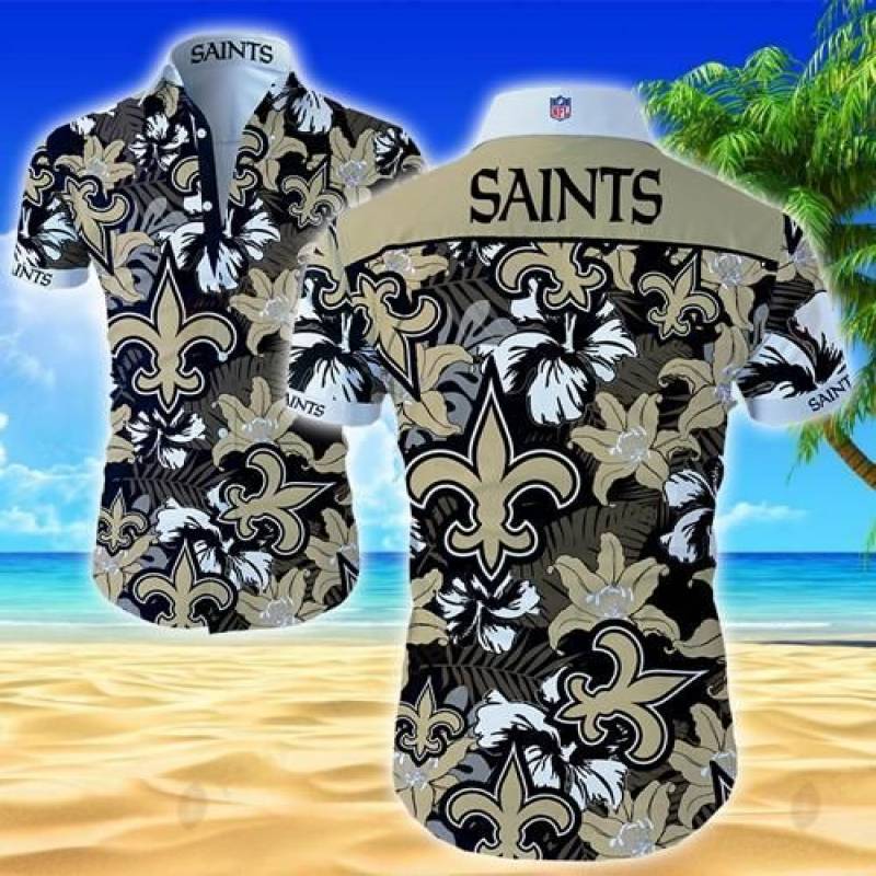 New Orleans Saints 4 Hawaii Fit Body Shirt