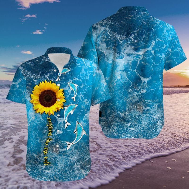 Check Out This Awesome Dolphin Sunflower You Are My Sunshine Hawaii Aloha Shirts Ha83485