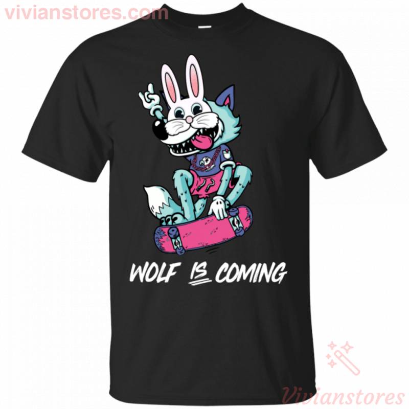 Dizzy Rabbit Wolf is Coming Funny Gift Shirt For Easter Day VA03