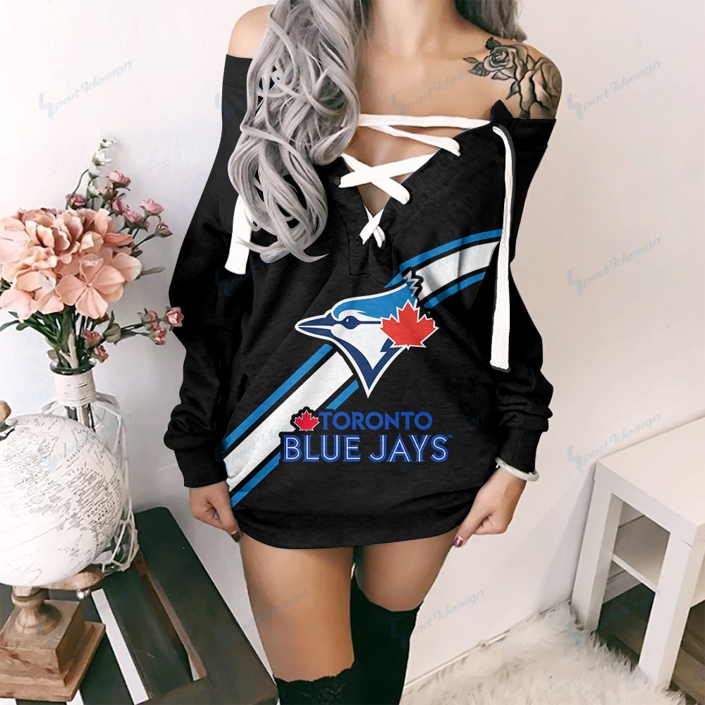 Toronto Blue Jays Lace-Up Sweatshirt 36