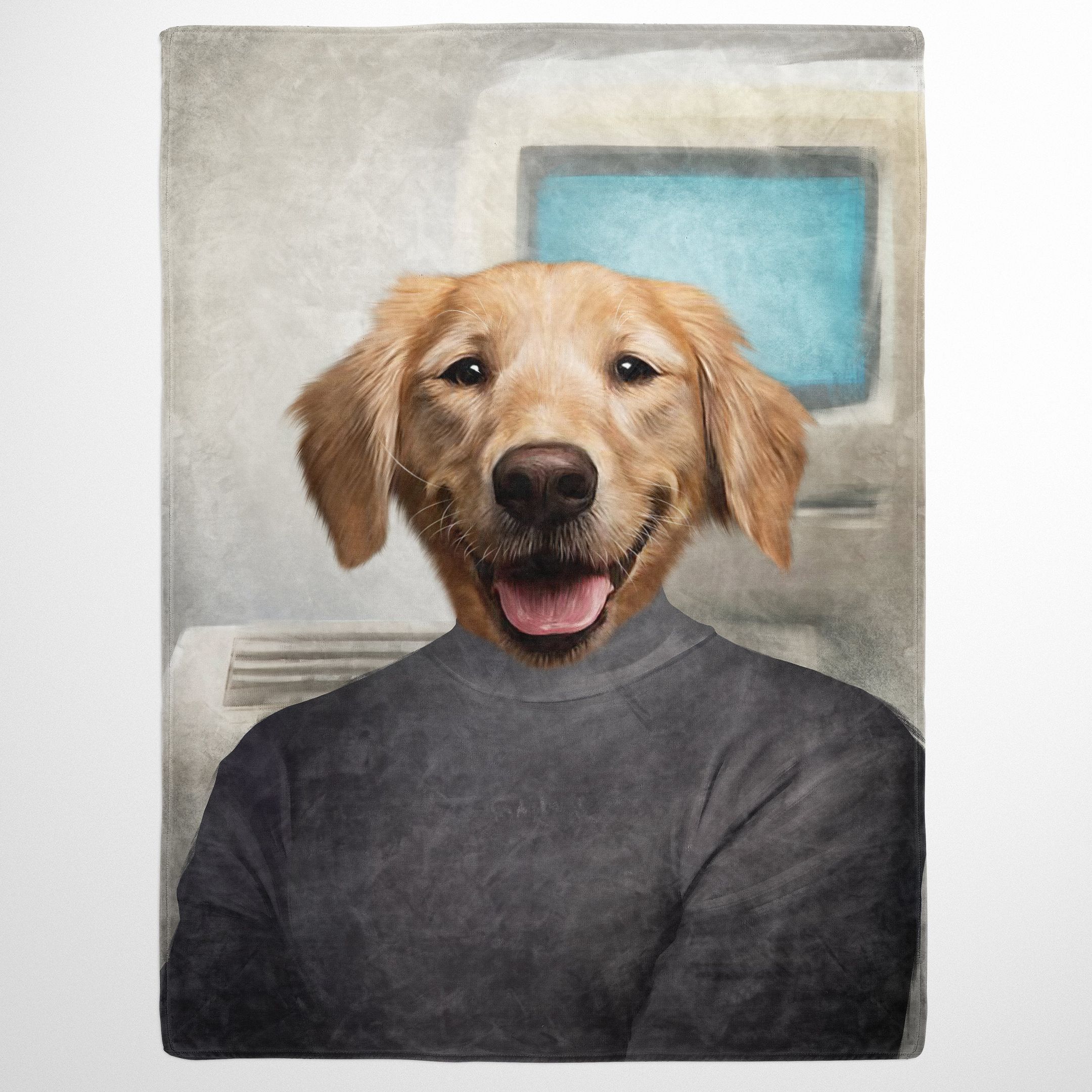 The Steve jobs costume funny Custom Pet Quilt Blanket