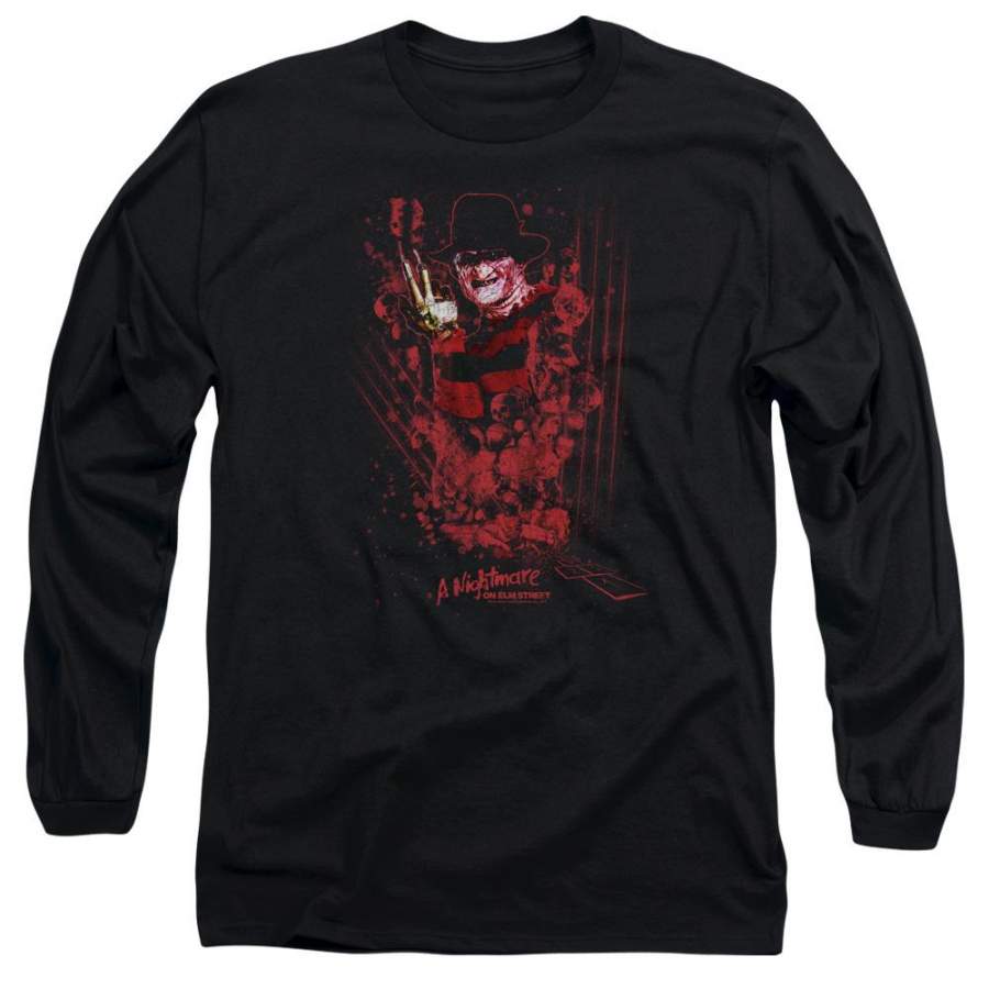 A Nightmare on Elm Street One Two Freddys Coming For You Men’s Long Sleeve T-Shirt