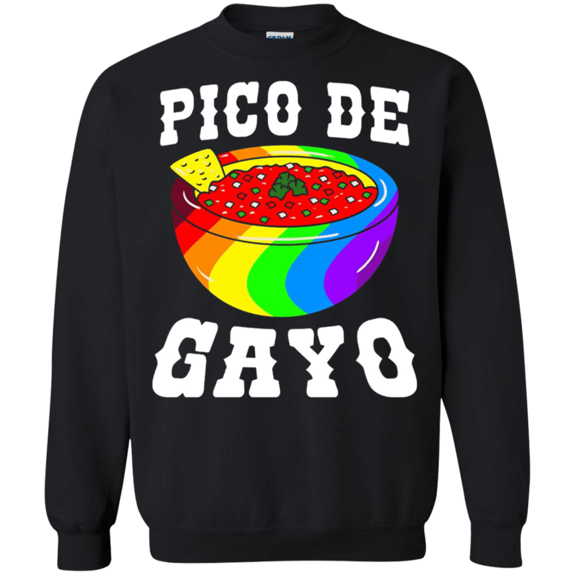 Pico De Gayo Rainbow LGBT shirt – Gay Pride Flag Salsa Sweatshirt