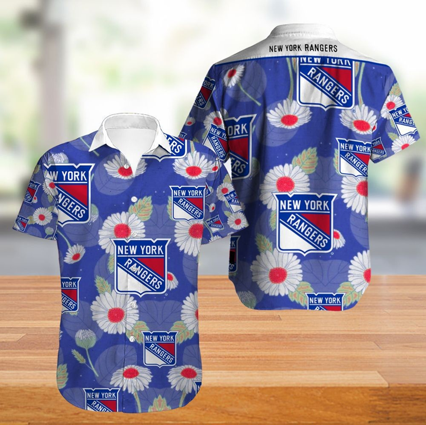 New York Rangers Hawaii Shirt Big Floral Button Up Ha82373