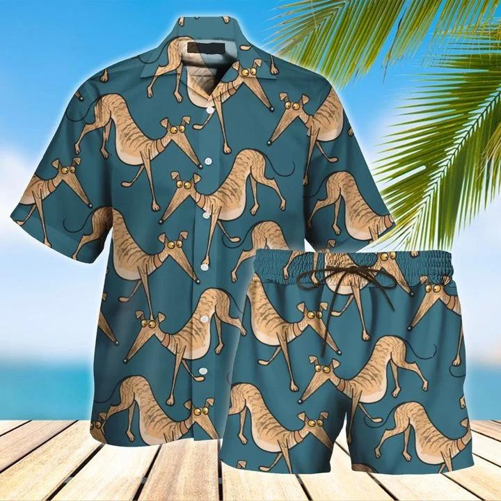 Greyhound Hawaii Shirt Set Unisex Ha12593