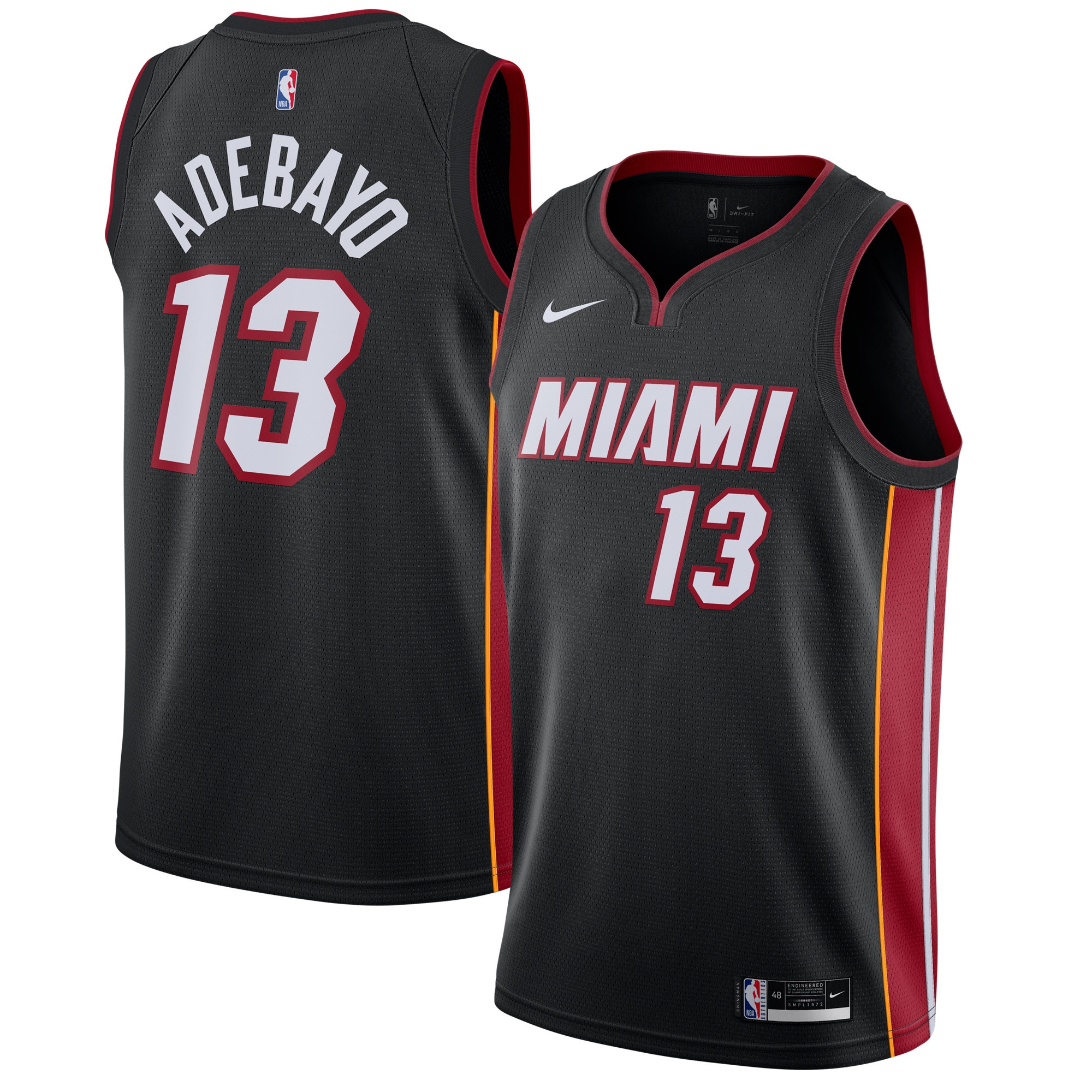 Bam Adebayo Miami Heat 2020/21 Swingman Jersey Black – Icon Edition NBA