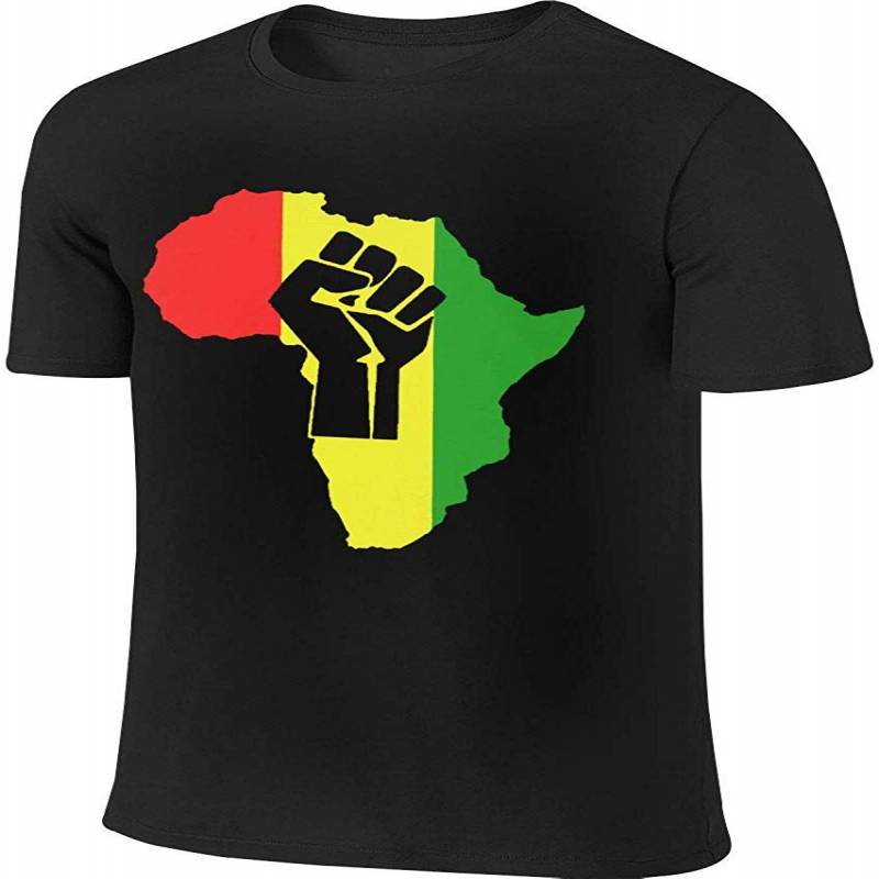 Btve African Black Power Fashion Jogging Black T-shirt