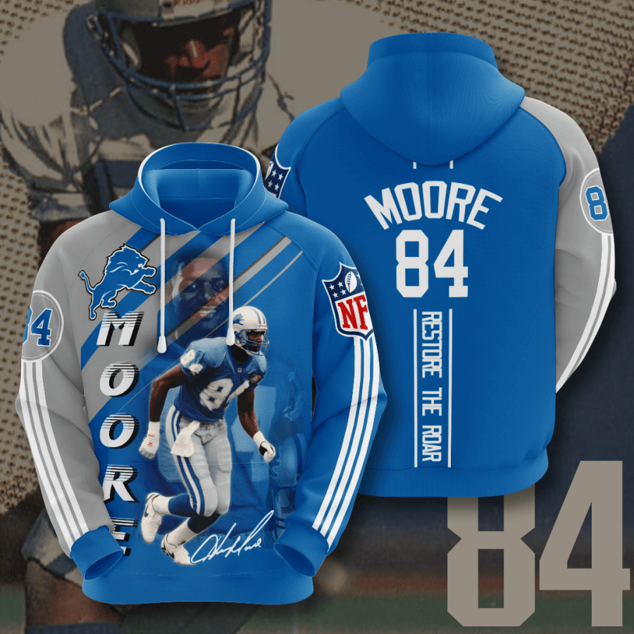 Detroit Lions Herman Moore 79 Unisex 3D Hoodie Gift For Fans