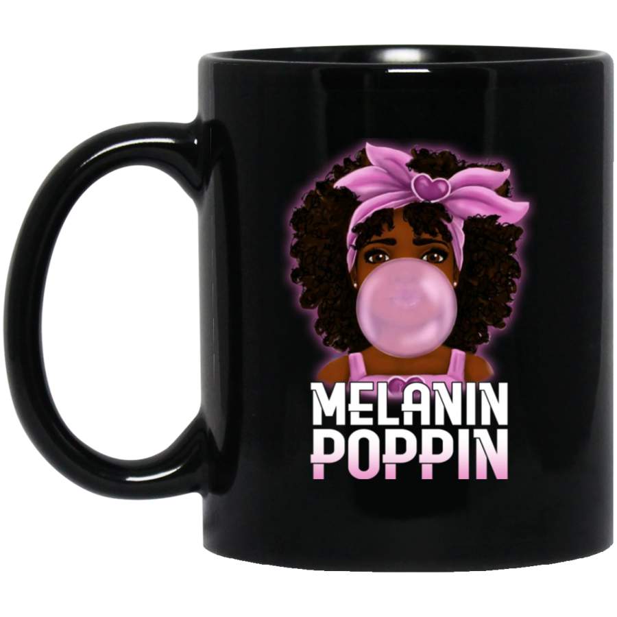 African American Coffee Mug Melanin Poppin’ Balloons Ribbon Black History Month Mug for African Pride 11oz – 15oz Black Mug