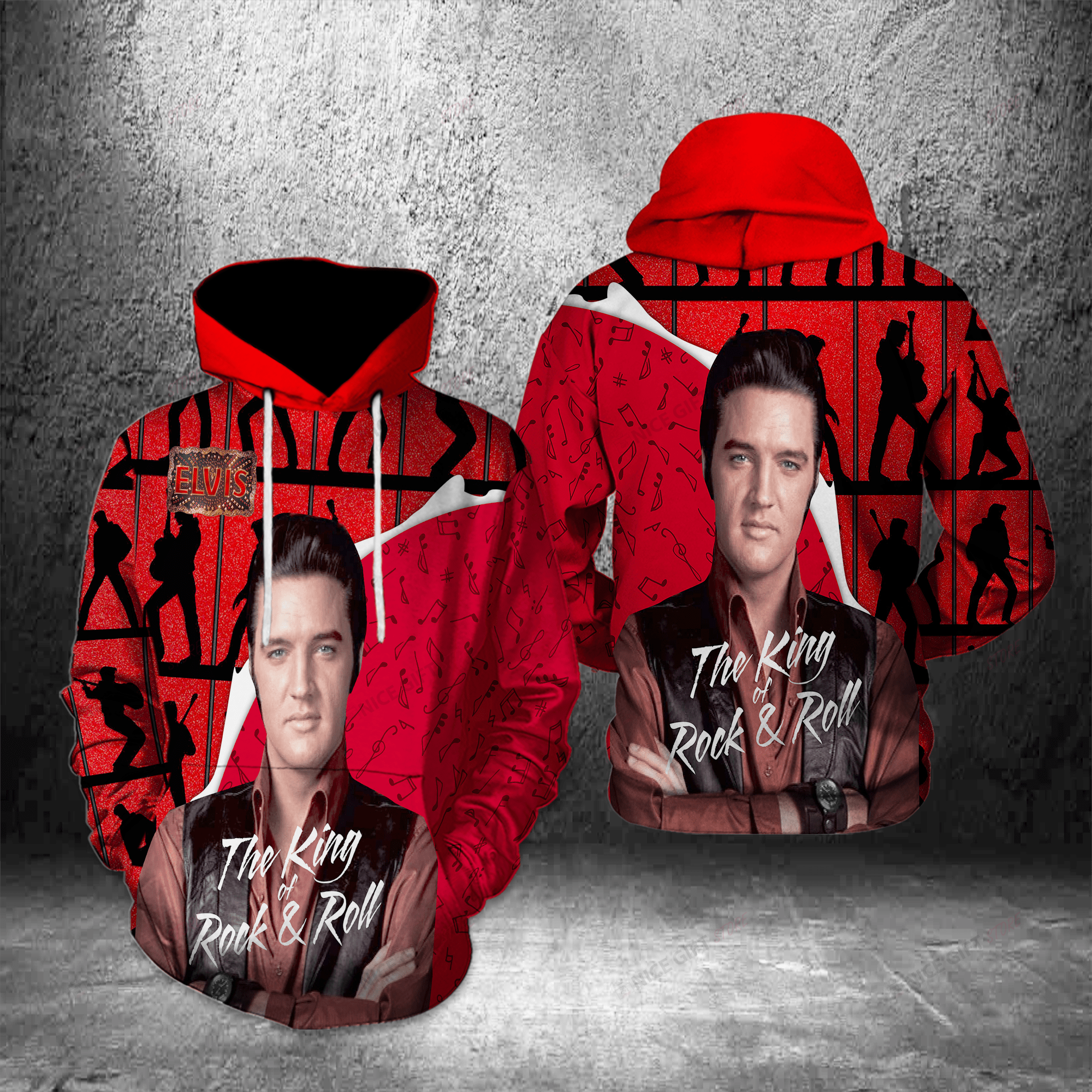 Elvis Presley The King Of Rock & Roll Hoodie 3D 3Ho-H9A5