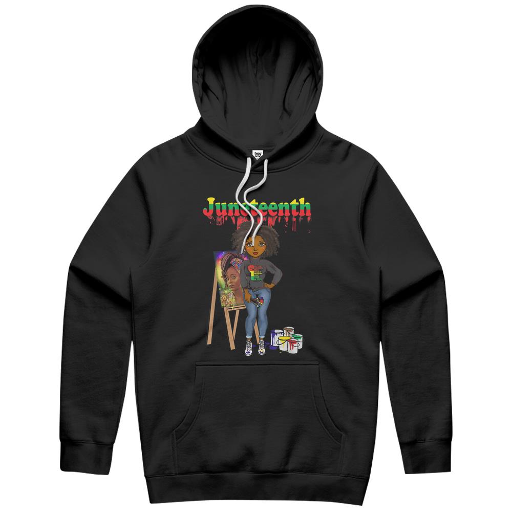 Juneteenth Shirt, Juneteenth Hoodie, Juneteenth Tee Shirts, Juneteenth Black Women Melanin Artist Women Hoodie