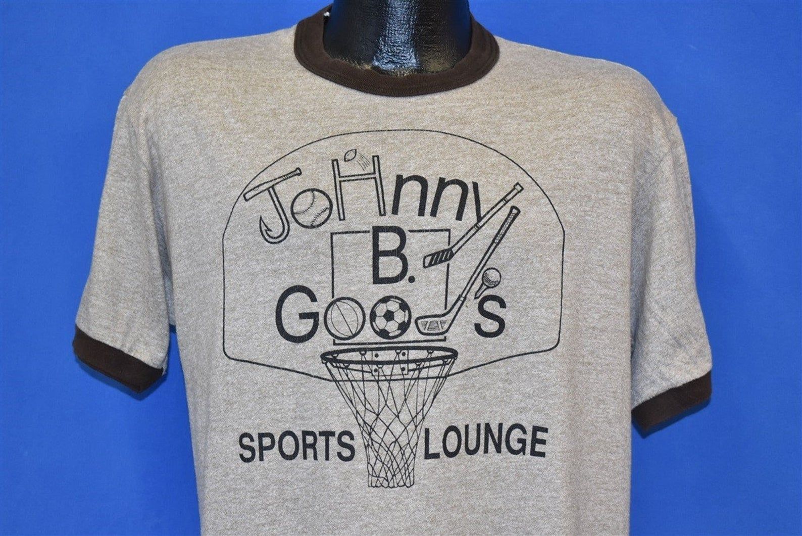 80S Johnny B Good’S Sports Lounge Ringer T-Shirt