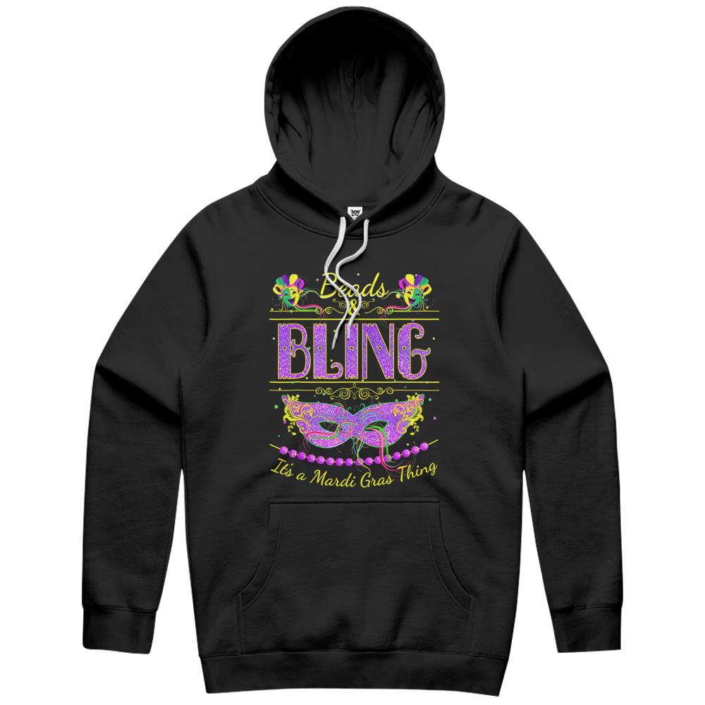 Funny Mardi Gras Shirts Beads And Bling It’S A Mardi Gras Hoodie