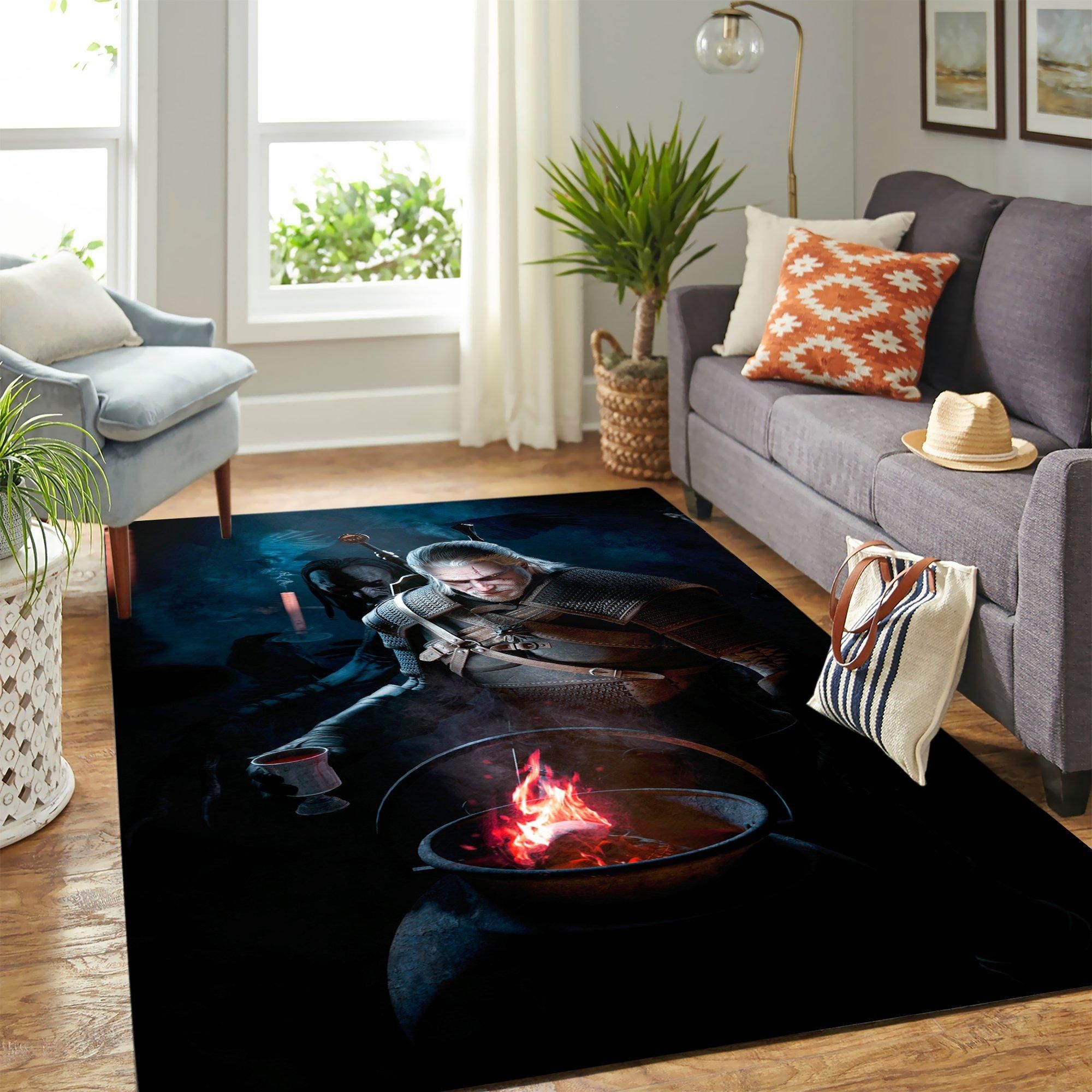 The Witcher 3 Area Rug Geeky Carpet – home decor – Bedroom Living Room decor