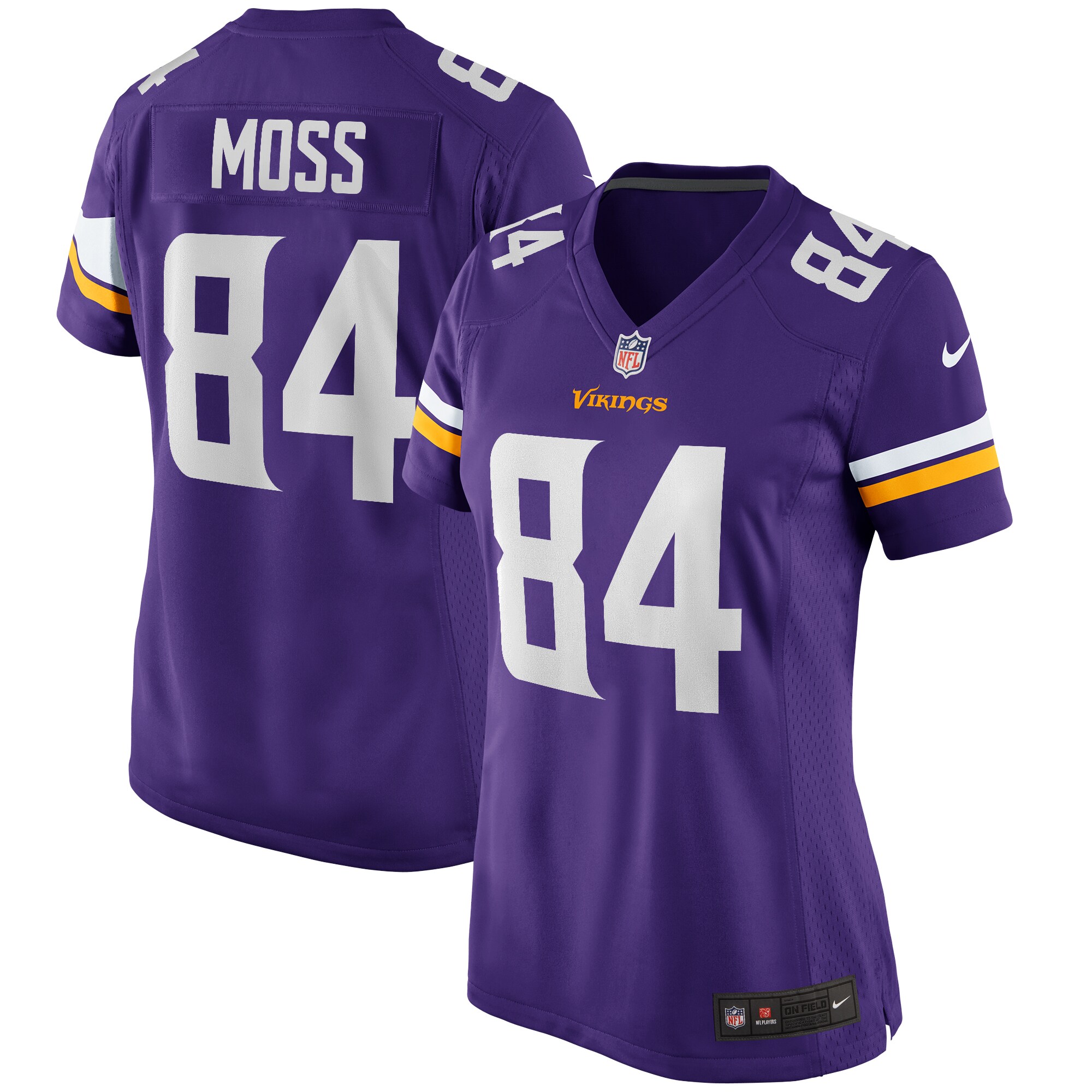 Randy Moss Minnesota Vikings Women's Game Retired Player Jersey – Purple