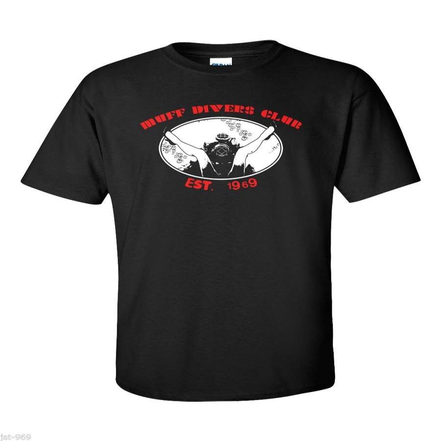 Muff Diver Male T Shirt Club Scuba Diving Sex Diver Oral Sexual Funny Vintage Porn