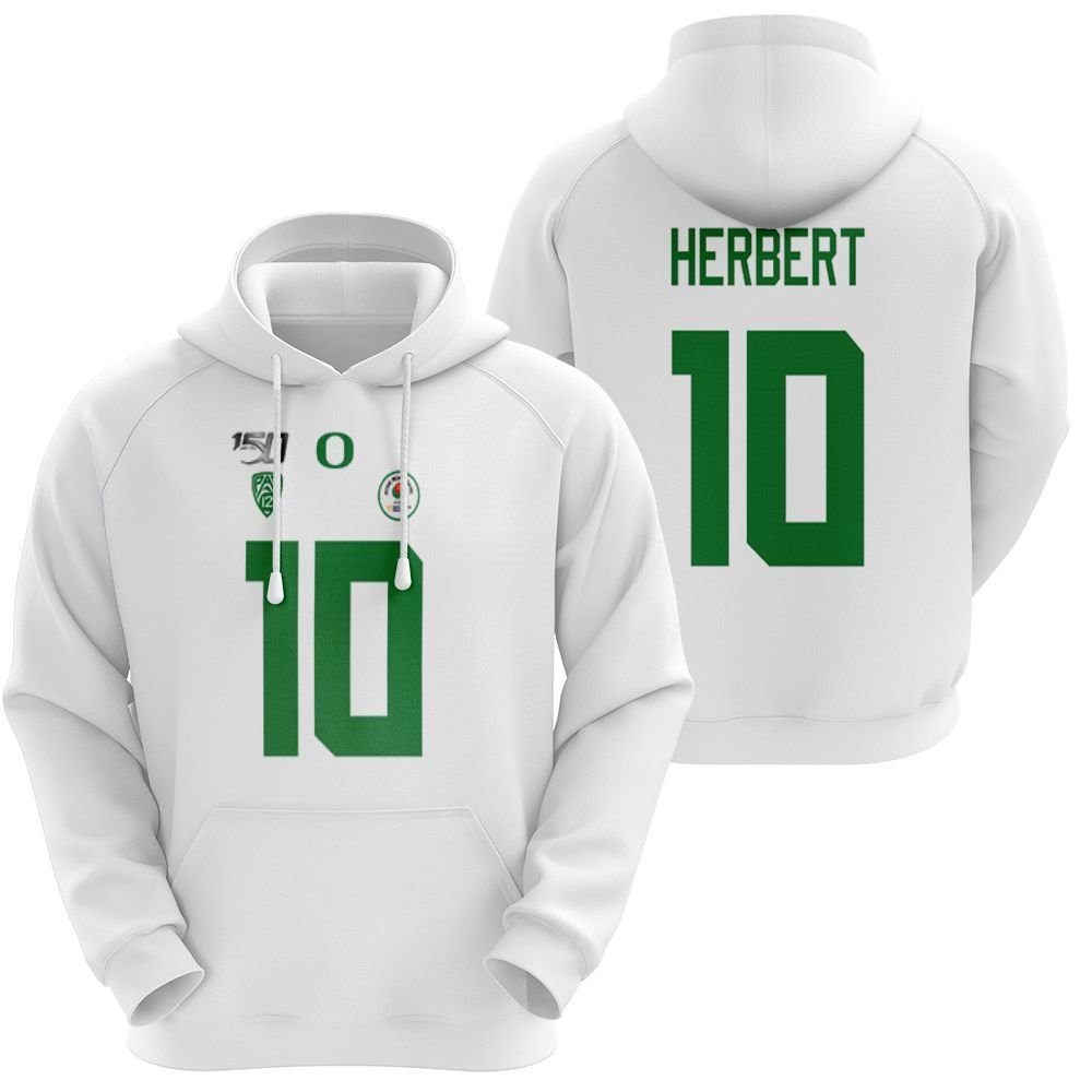 Justin Herbert Oregon Ducks 10 For Fan Sweater Hoodie T-Shirt