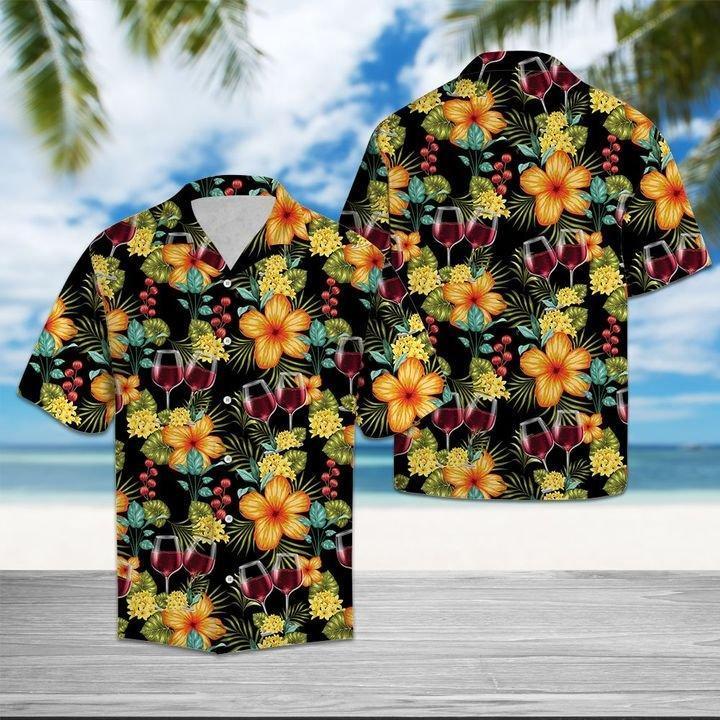 Paradise Red Wine Hawaii Shirt For Men Women Ha7569