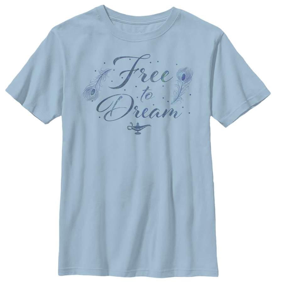 Aladdin Boy’s Free to Dream Feather  T Shirt