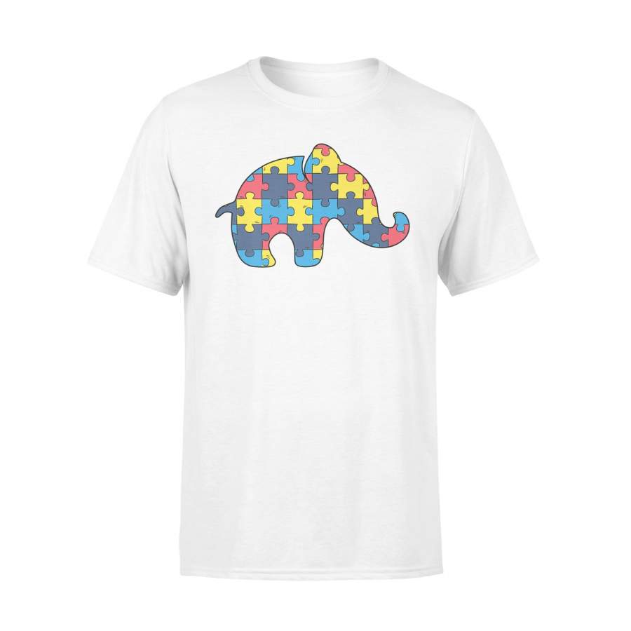 Autism Awareness Puzzle Elephant Perfect Gift T-Shirt | Autism Awareness Shirt