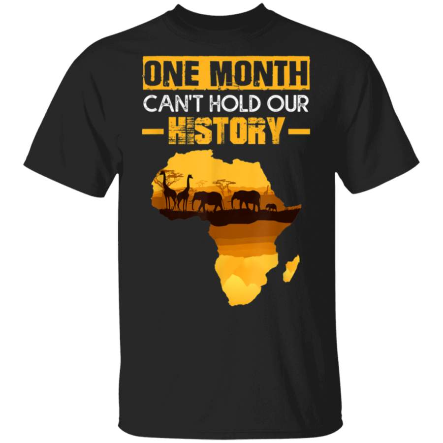 African American Pride One Month Can’t Hold Our History T-Shirt