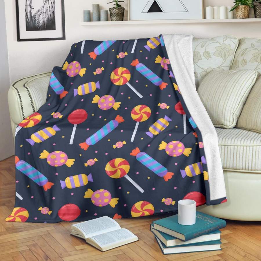 Candy Pattern Print Blanket