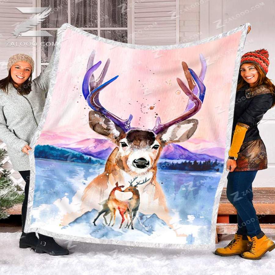 Zalooo – Fleece Blanket – Deer