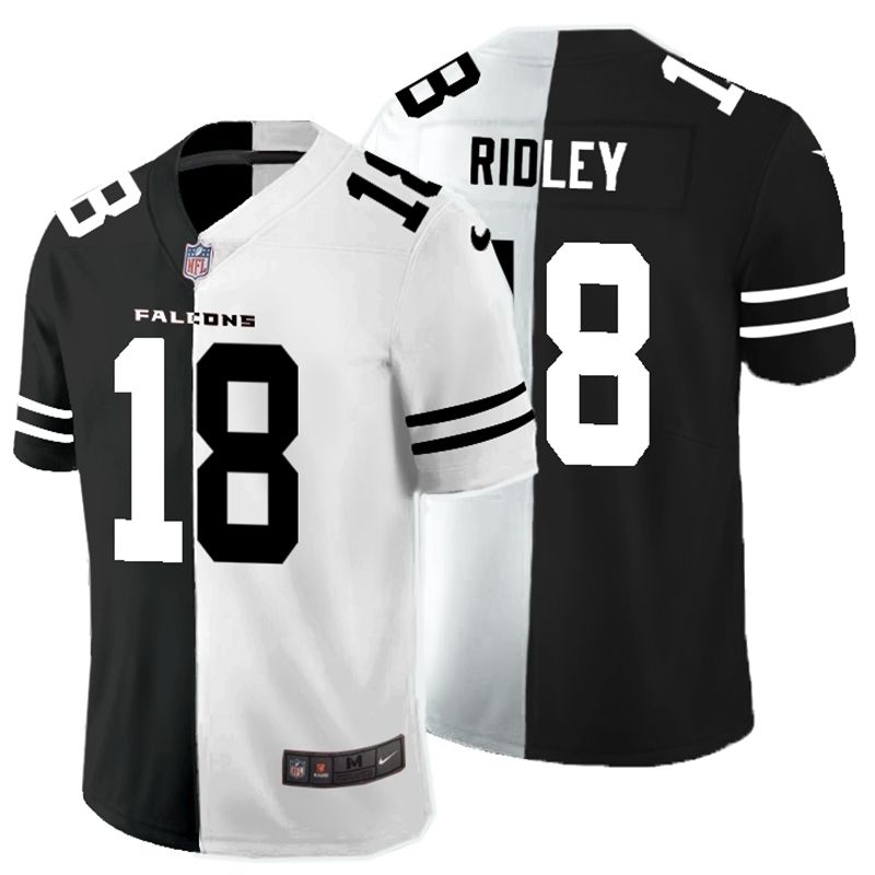 Atlanta Falcons Calvin Ridley #18 NFL 2020 Black And White Jersey