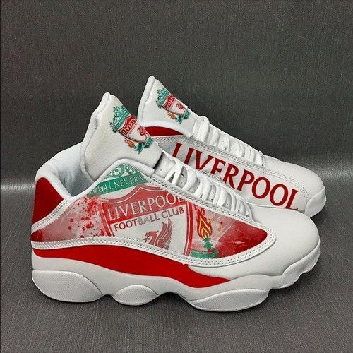 Liverpool Football Team Custom Tennis Air Jordan 13 For Fan Shoes Sport Sneakers