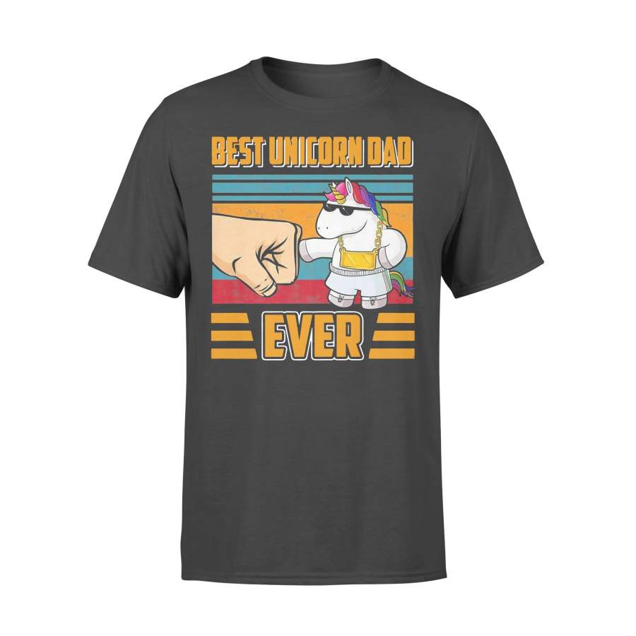 Best Unicorn Dad Ever Retro Vintage T-shirt