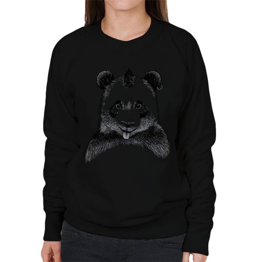 Punky Panda Women’s Sweatshirt