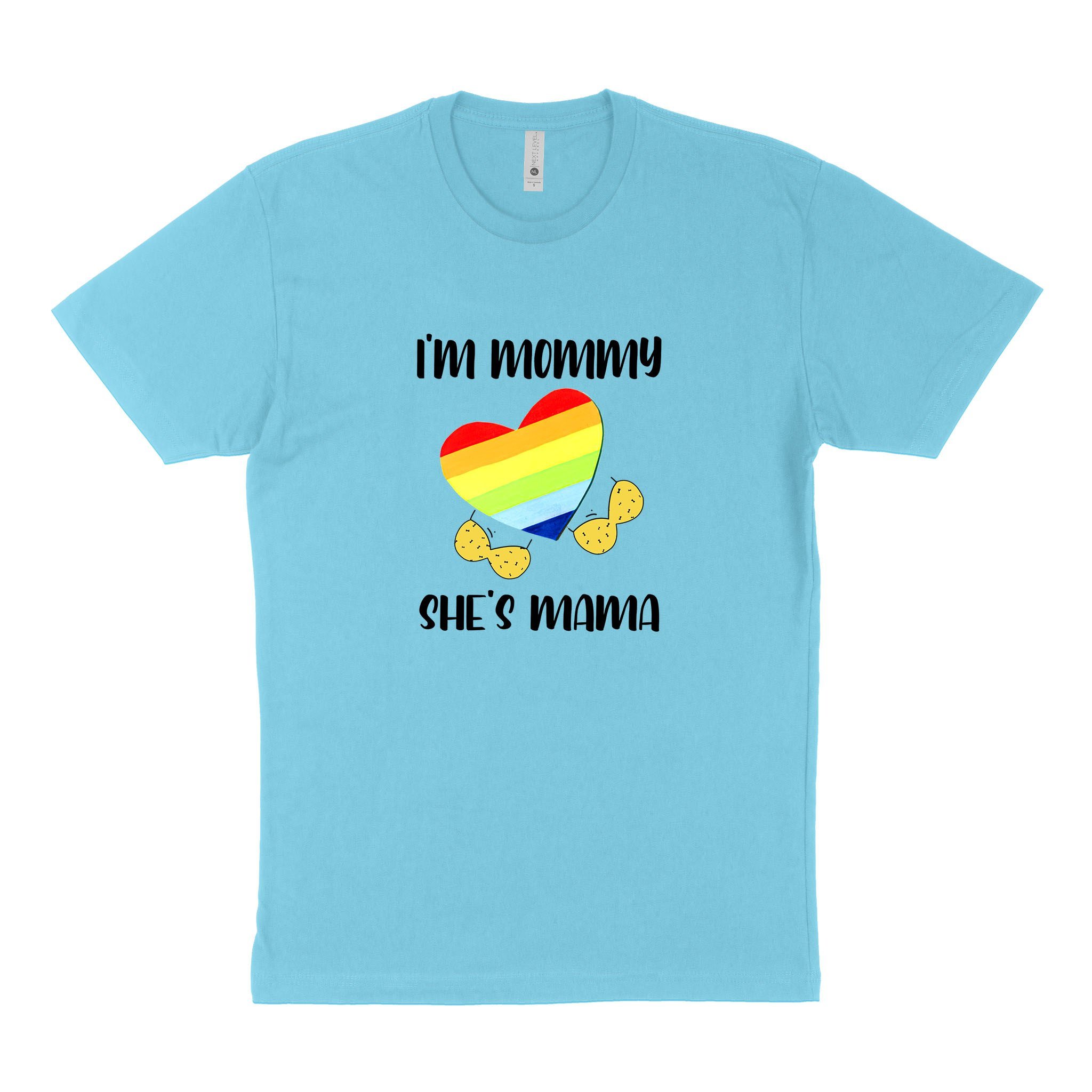 LGBT Unisex’s Graphic Tees, LGBT Fashion Designs, Graphic Unisex T-Shirt, Husband Wife Personalized Gifts, I’m Mommy. She’s Mama Next Level 3600 Unisex T-Shirt