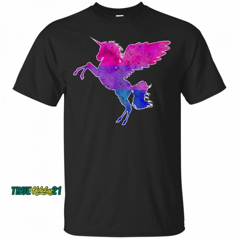 Unicorn Bisexual Flag LGBT T-Shirt