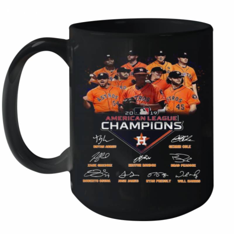 Houston Astros 2019 American League Champions Signature Ceramic Mug 15oz