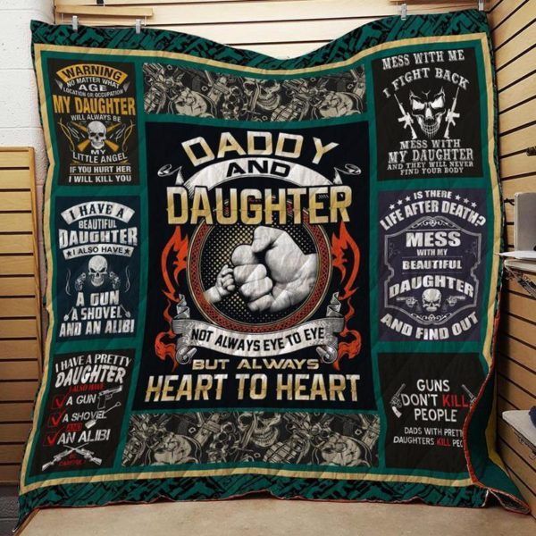 Father Daughter J0206 84o41 3D Quilt Blanket HGM35