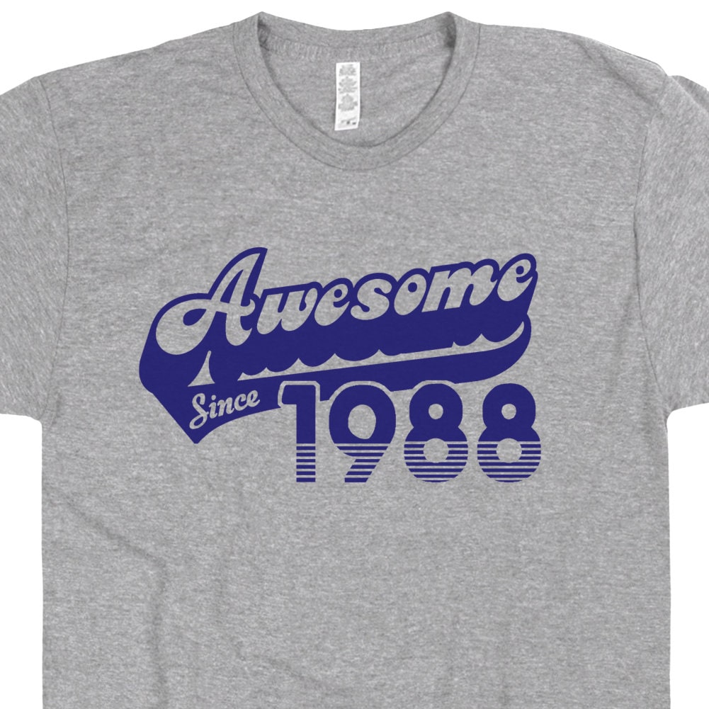 35th Birthday Shirt Awesome Since 1988 T Shirt Funny 35th Birthday T Shirt Gift For 1988 Birthday Shirt 1988 tshirt Mens Womens 35th Tee