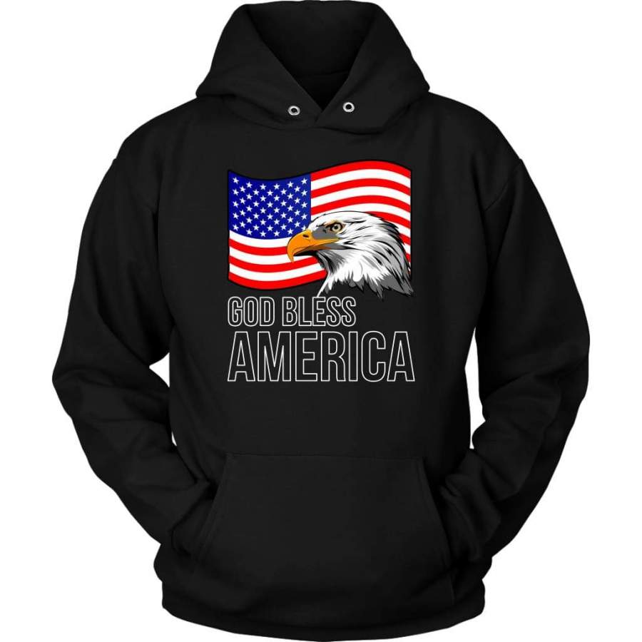 God bless American flag hoodie