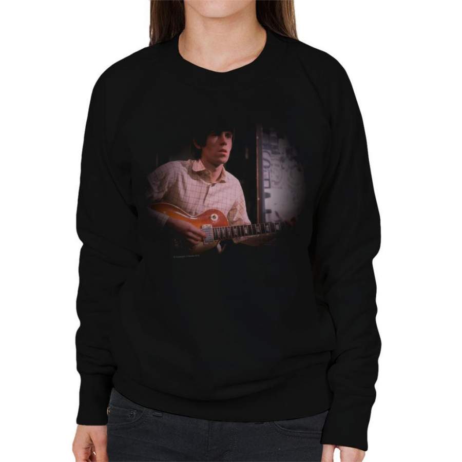 TV Times Keith Richards Les Paul Rolling Stones Women’s Sweatshirt