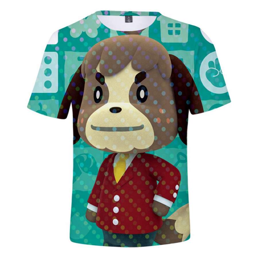 Animal Crossing Dogs 3d printed t-shirt