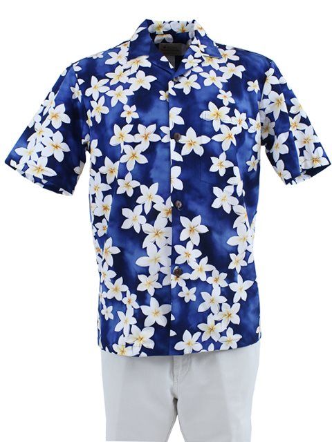 Flowers Blue White Unique Design Hawaii Shirt Ha79726