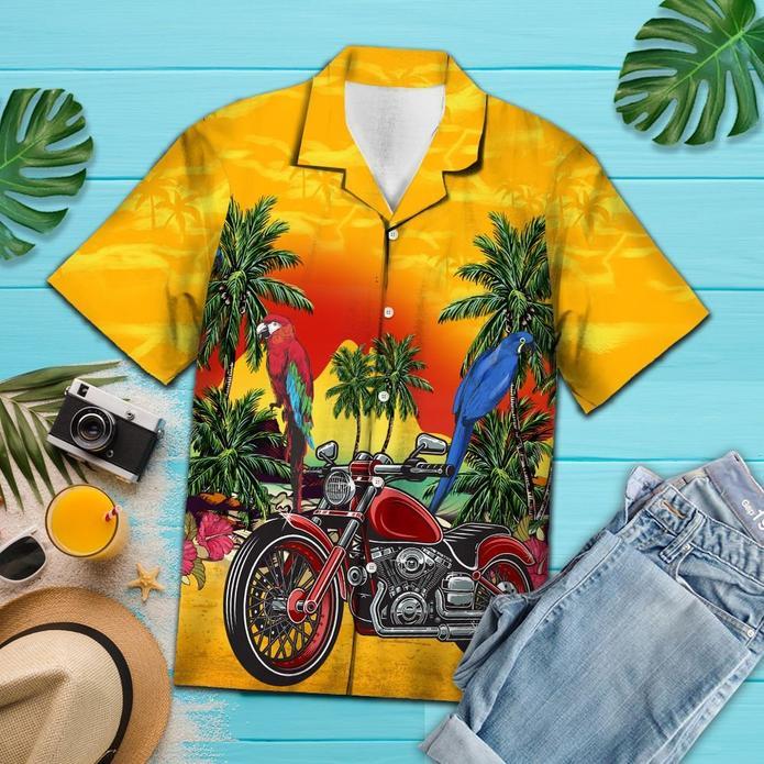 Vintage Motorcycle Hawaii Shirt Unisex Adult Ha32266