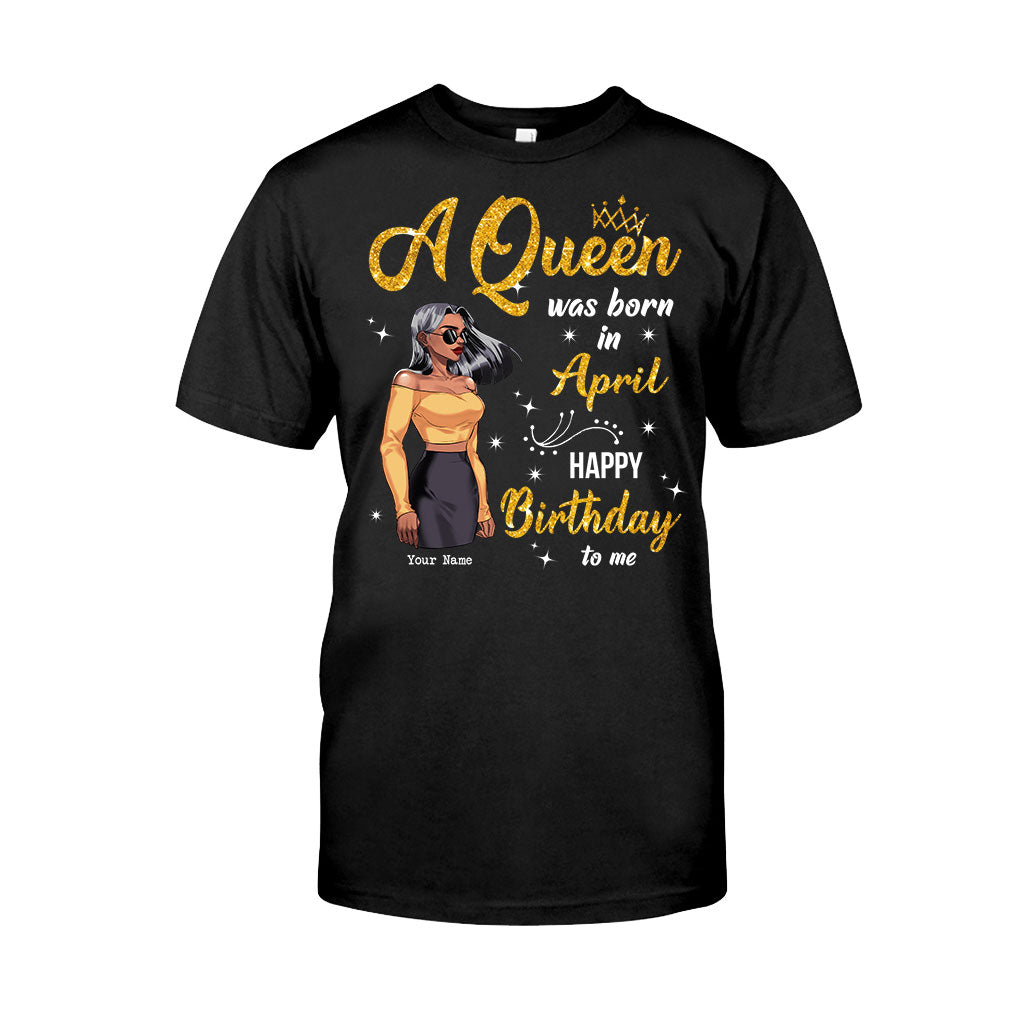 A Queen Was Born – Personalized African American Shirts