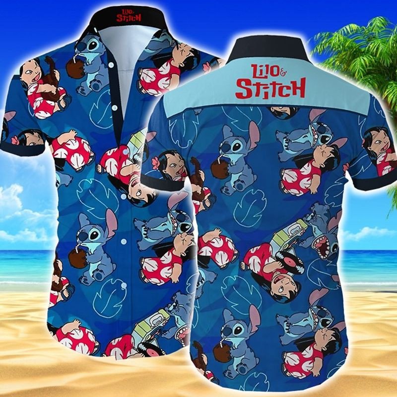 Stitch And Lilo Hawaii Shirt 249 Ha72093