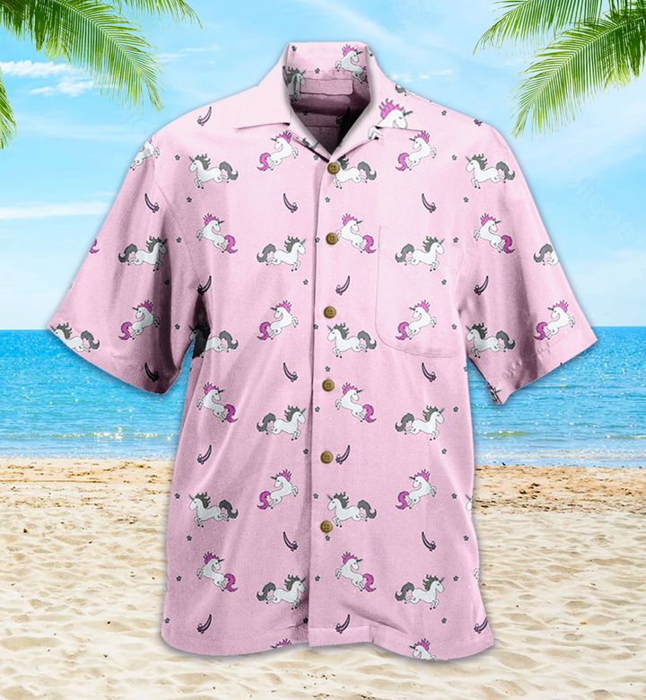 Pink Unicorn Hawaii Shirt Ha108022