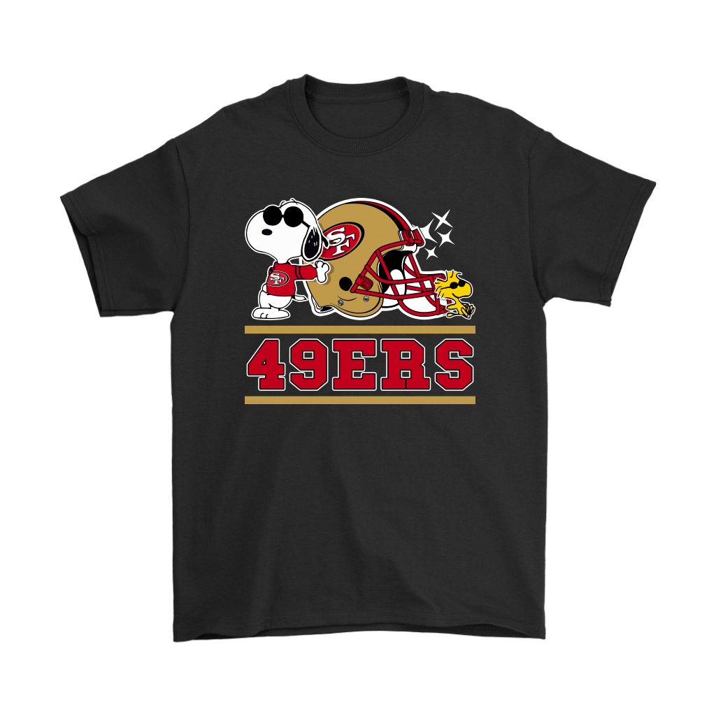 Shop The San Francisco 49ers Joe Cool And Woodstock Snoopy Mashup Shirts