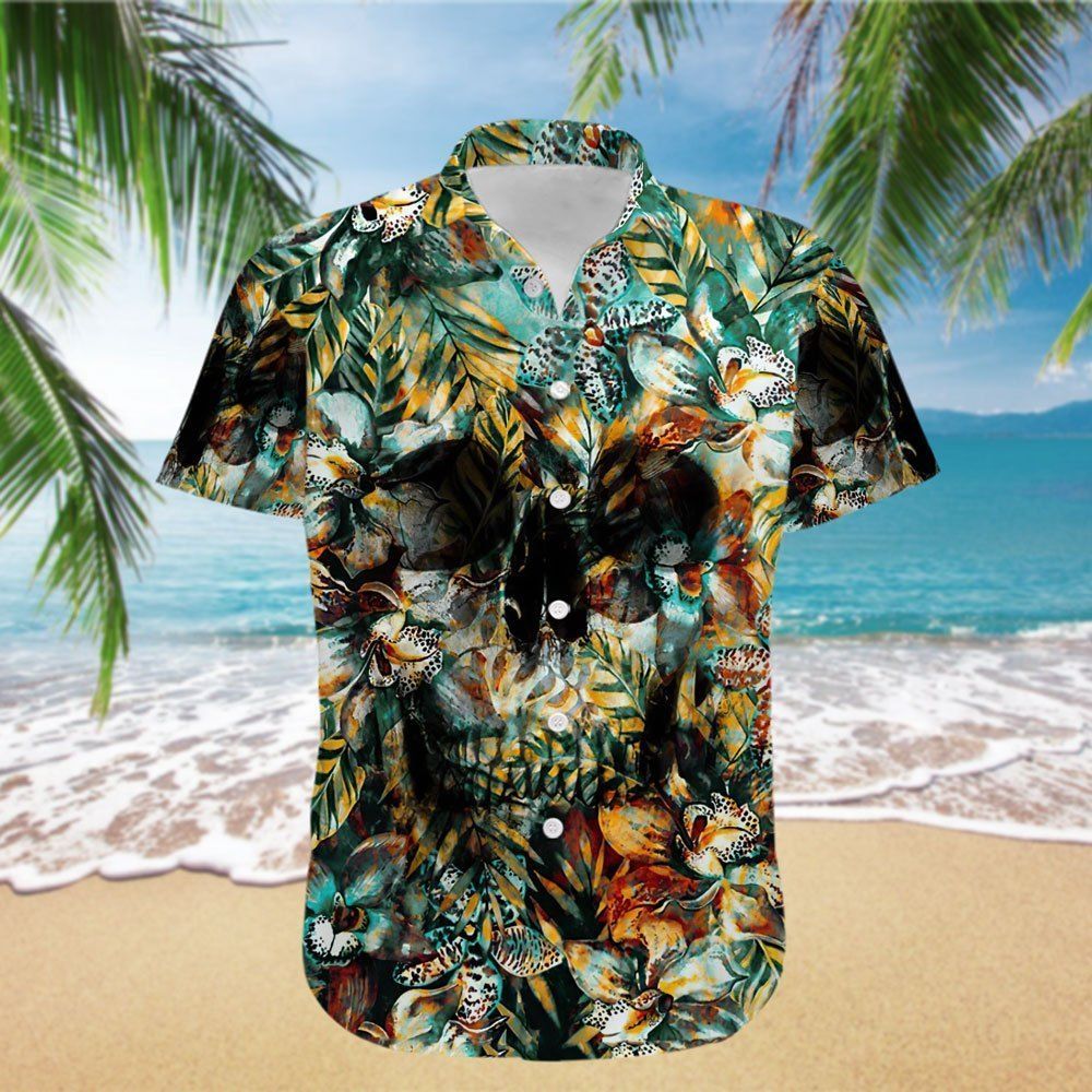 Cover Your Body With Amazing Skull Tropical Hawaii Shirt Ha27068