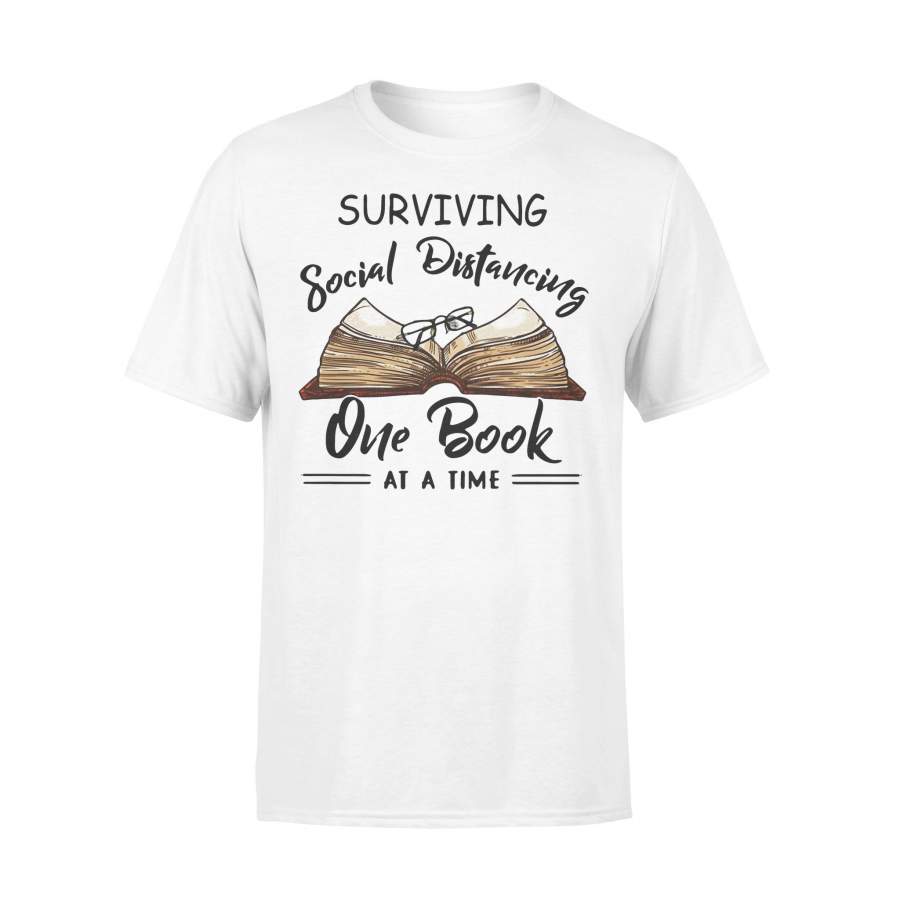 Surviving Social Distancing One Book At A Time T-shirt