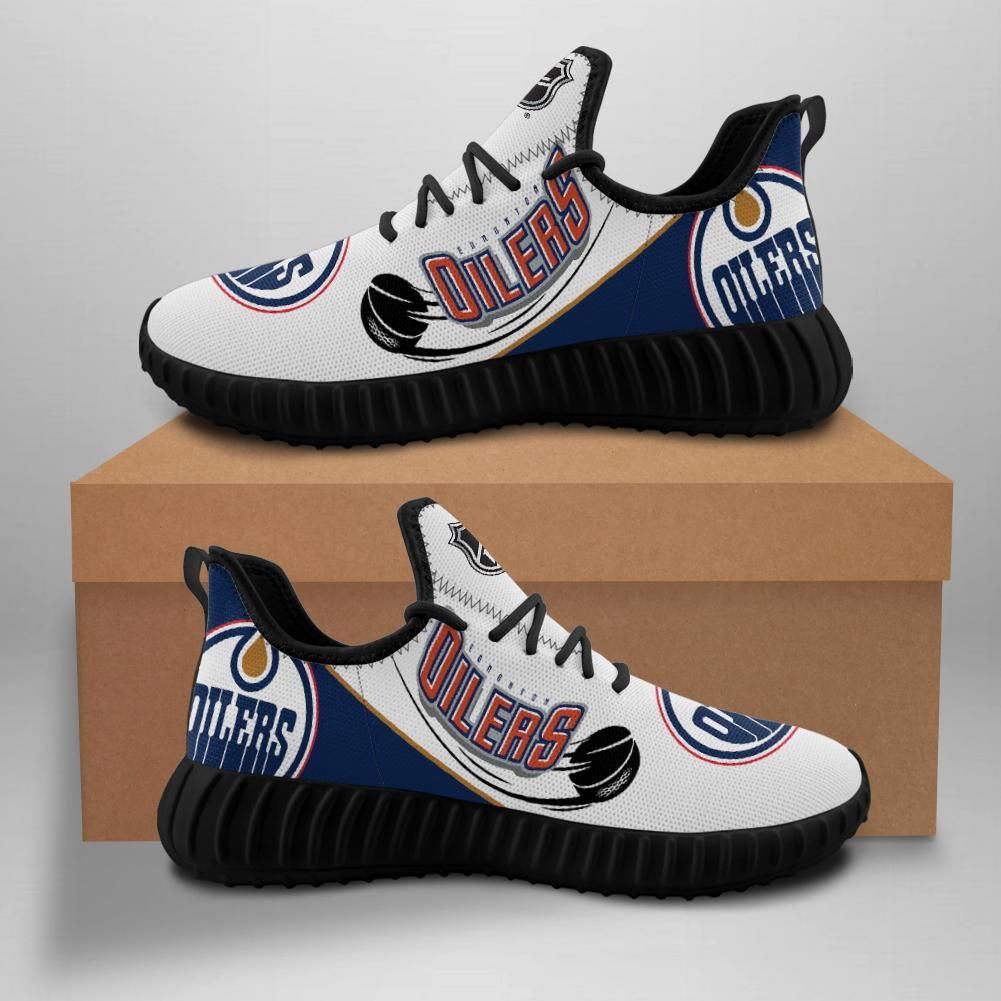 Edmonton Oilers New Hockey Custom Shoes Sport Sneakers Edmonton Oilers Yeezy Boost