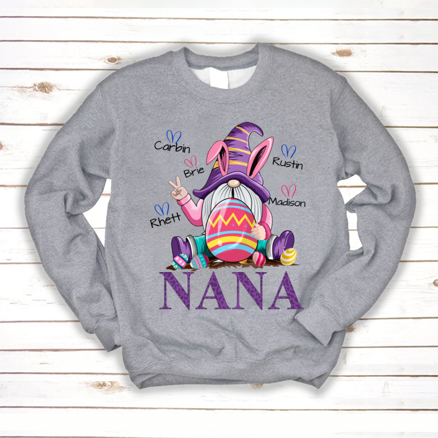 Nana Gnomes Bunny Cute Sweatshirt